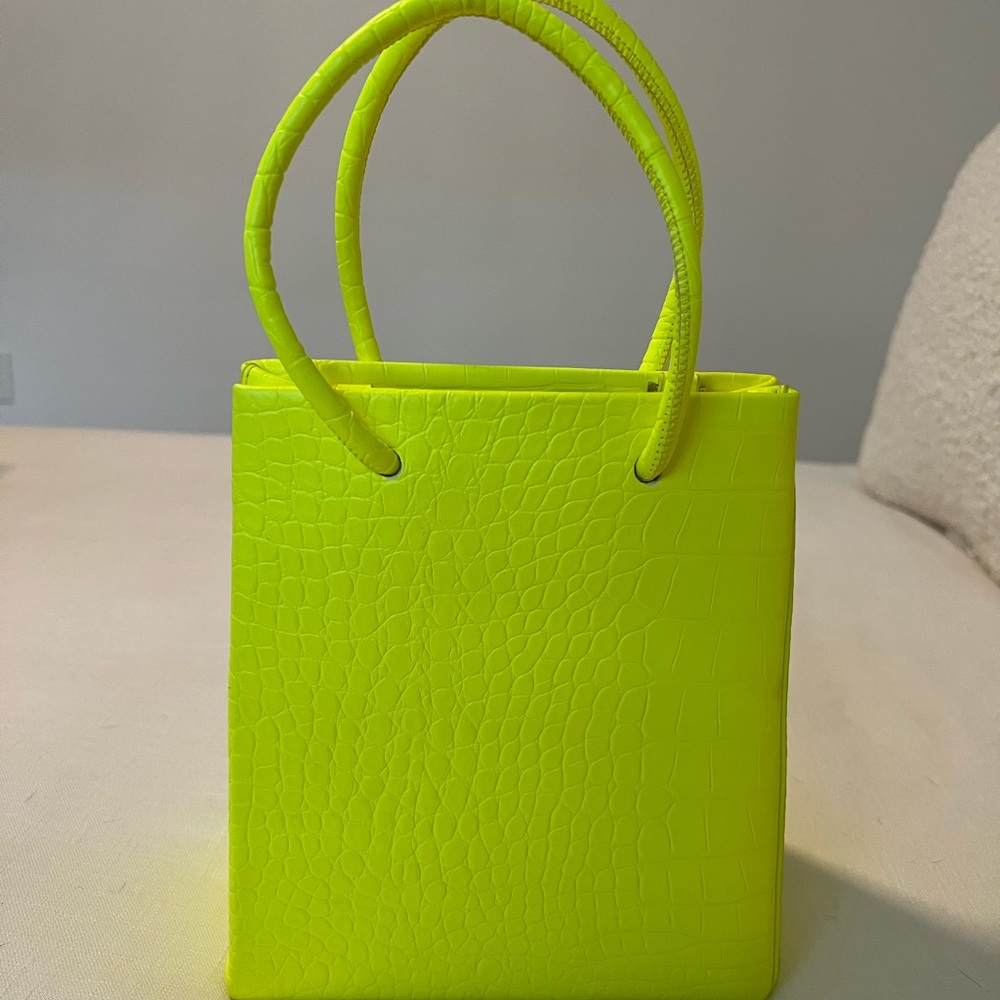 Neon Green Small Tote
